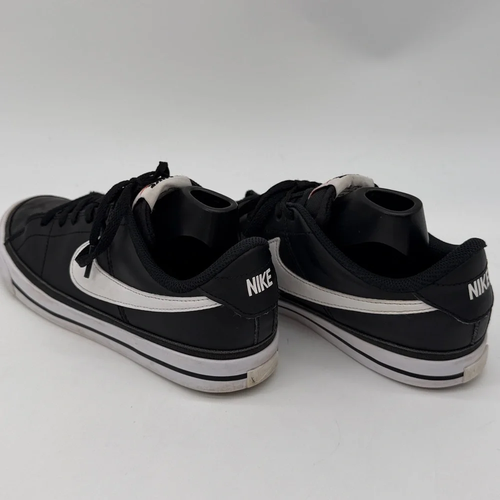 Nike Boys Court Legacy DA5380-002 Black Casual Leather Shoes Sneakers Size 6Y